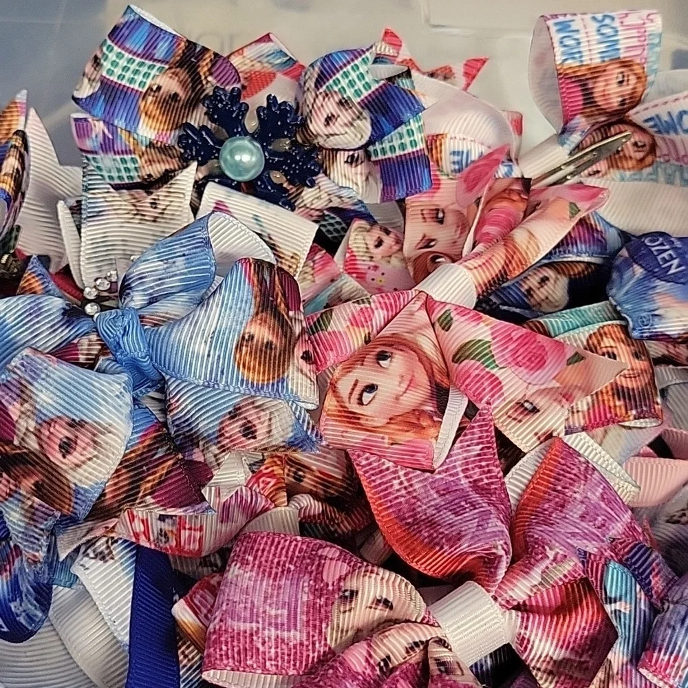 Frozen Hair Bows - Multicolor Grab Bag of 15